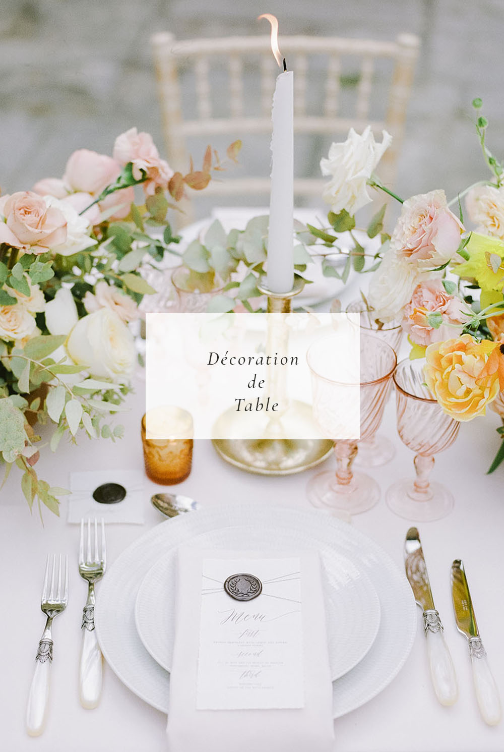 decoration de table de mariage